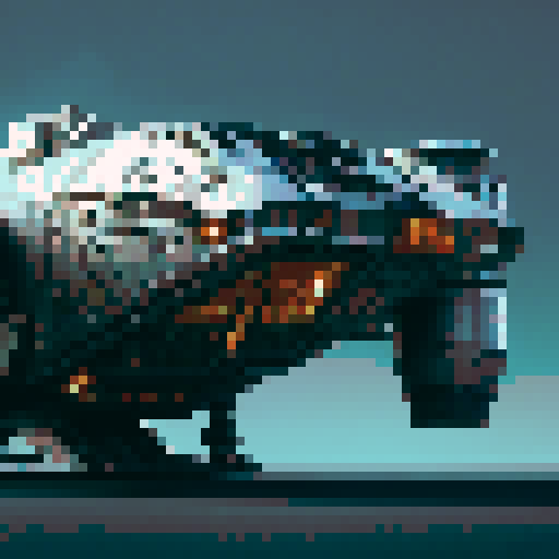 pixel art spaceship