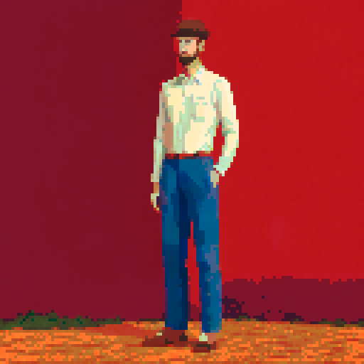 human in linen pants and shirt