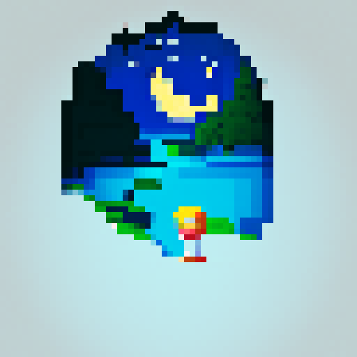 create a pixeled version of this image
