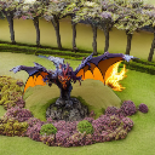Colossal dragon with majestic wingspan casts shadow over verdant woodland, breathing scorching flames that set ablaze foliage, as armored heroes wielding magical weapons and shields stand firm in epic anime battle.
