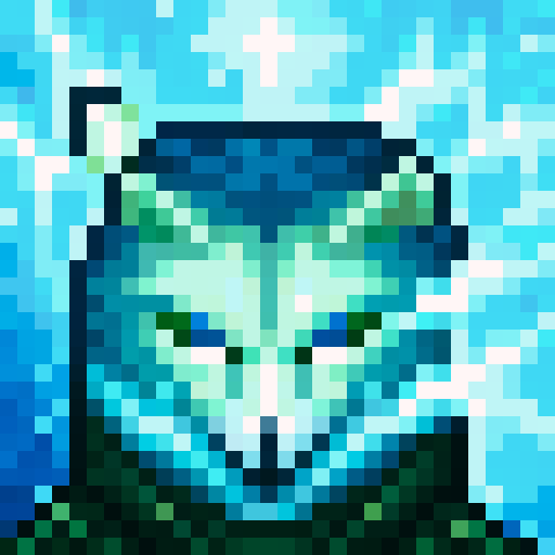 wolf avatar, portrait, glowing eyes