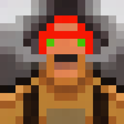 Angry bull charging forward with sharp horns, fierce eyes, and drooling mouth captured in a 16x16 pixel art close up portrait for a game icon.