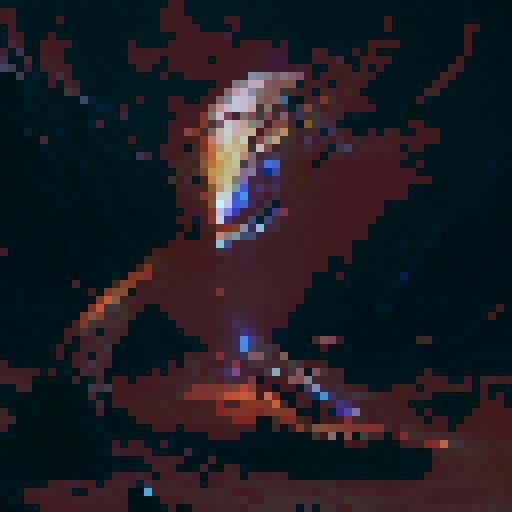 Cobra snake, night time, dark background