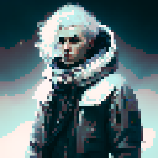 boy antisocial, white hair, blue eyes, lonly