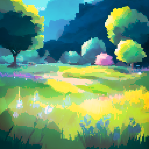 landscape with meadow, grass,children's illustration, close-up