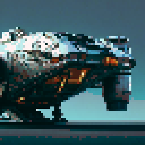 pixel art spaceship
