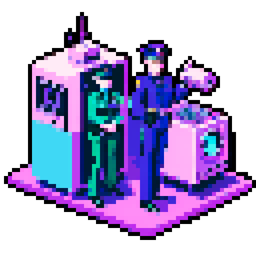 The urban police using 1980s radio for casting industrial magic and sorcery, dressed like 1920 futuristic fascist