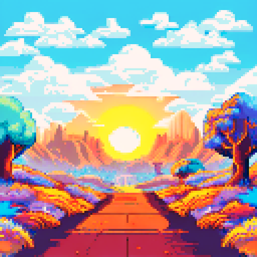 grassy field, sunny sky