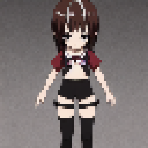 brown hair girl with big boobis