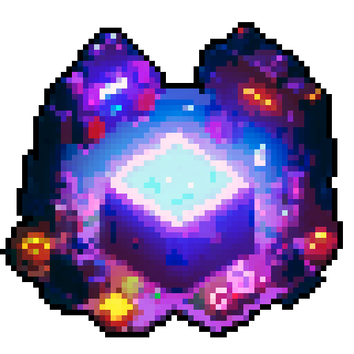 lootbox, futuristic crate, glowing buttons, golden decorations, intricate details, pixel art style, sRGB