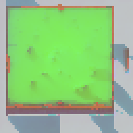 create a simple square 3d island i can use as an asset in my game