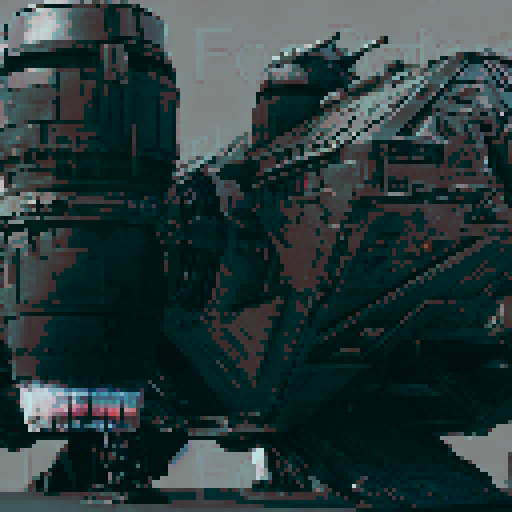 pixel art silver spaceship 