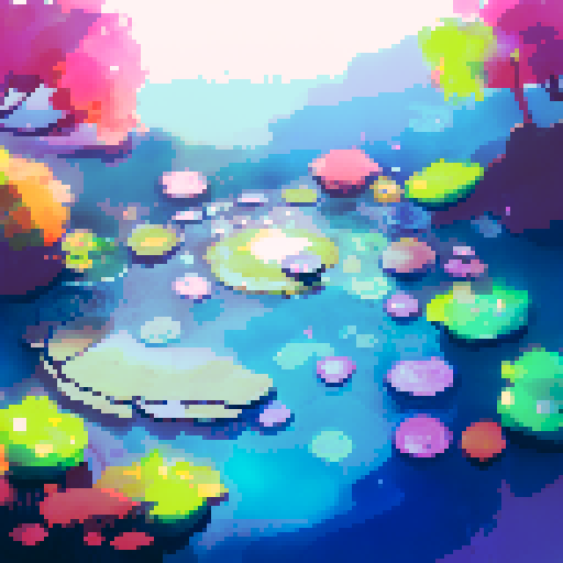 Colorful bubbles of all sizes float above a group of giggling kindergartners at their outdoor bubble show, with a vibrant, playful landscape in the background.