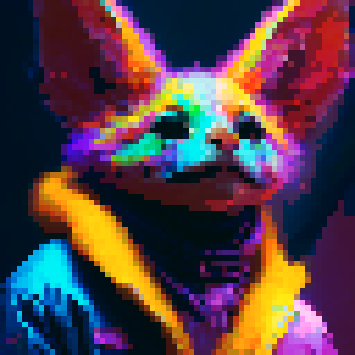 Vibrant, abstract expressionism. 

        Rainbow-colored hands grasp a glittering heart as a towering figure made of neon lights watches over a bustling Pride parade.