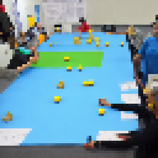 Tag with a Twist is a modified version of Tag that encourages teamwork, problem-solving, and physical activity. In this game, players are divided into teams of three. Each team has one tagger, one defender, and one runner. The tagger's goal is to tag the runner while the defender tries to block them. The runner must try to avoid getting tagged while reaching a designated safe zone. The game continues until all runners have reached the safe zone.