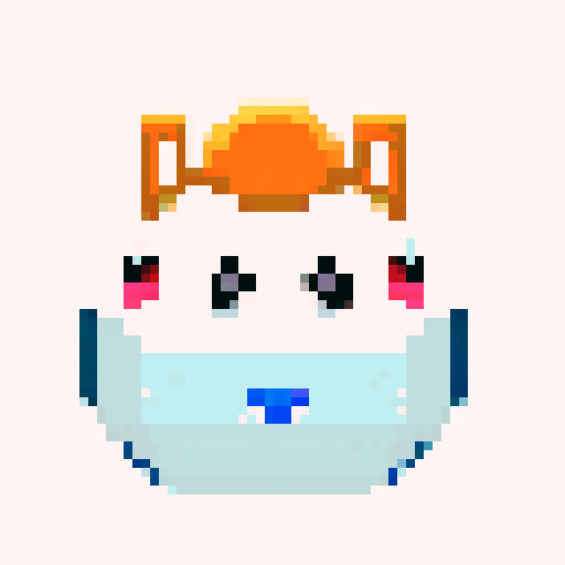 pixel art with a white background and a contour for the shape 