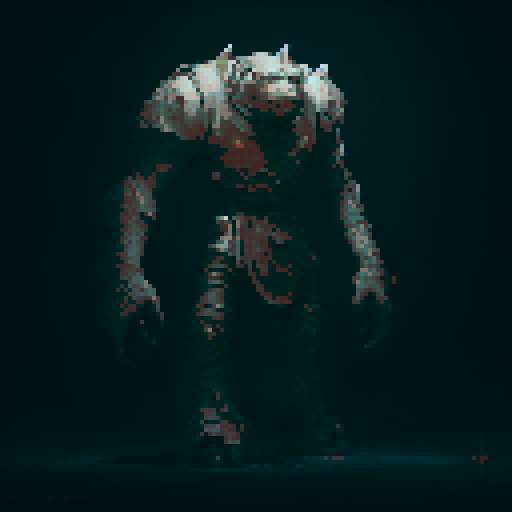 Tall Grey stone golem