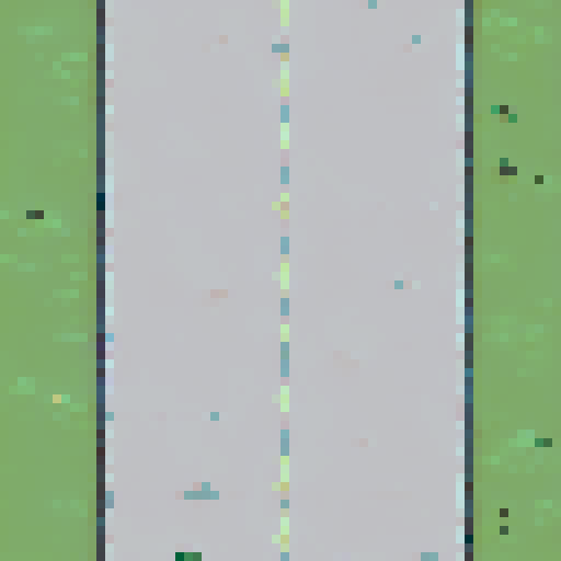 Design a 2D pixel map portraying a dark, terrainless landscape in a top-down view. The 50x50 canvas showcases a uniform dark surface. Scatter small, discreet stone ruins on both sides, avoiding dominance. Employ simple shapes to imply ancient structures, blending with the environment. Emphasize mystery and solitude. Keep ruins subtle, amplifying intrigue while retaining a vast, simplistic feel.