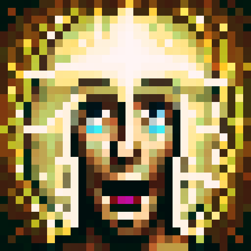 Realistic white rapper with golden teeth