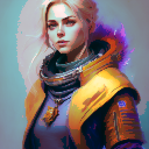 Invoker Dota2 character, 8 to 8 pixels solution, pixel game character