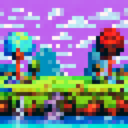 chestnut tree, green leaves, brown trunk, fantasy top-down RPG with an orthogonal camera, not isometric,simple 