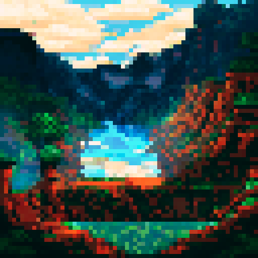 stage, glass floor 2d pixel art, front view for 2d fighting game or platfromer