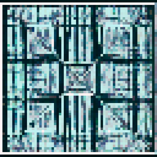 A black grid square pattern background with sharp lines, top down view, 2D, pixel perfect