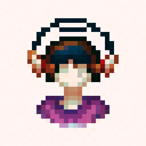 Chibi boy with Korean hairstyle and rosy cheeks, wearing large headphones and a huge puffy jacket, looking from a first person point of view. in great detail