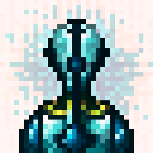 armour, shiny, metallic, intricate details, vibrant colors, game icon, 32x32 pixel art, sRGB, skill art, close up, portrait