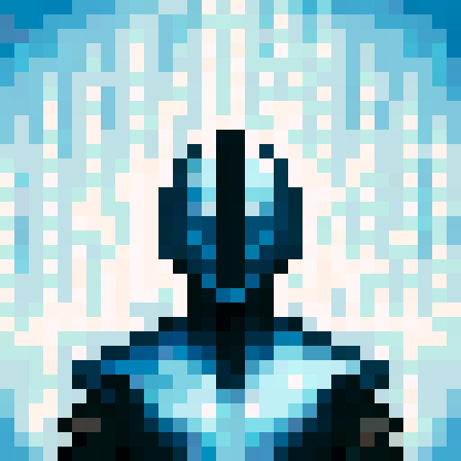 shiny silver armour, game icon, 32x32 pixel art, sRGB, skill art, close up, portrait