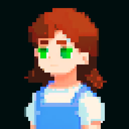 Young handsome boy; looks strong; pixel art