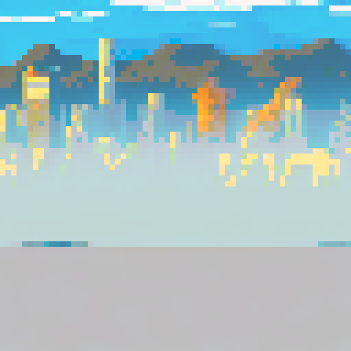 Red City on planet Mars