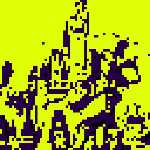 castle, dark figures, attacking, sRGB, pixel art, background, landscape