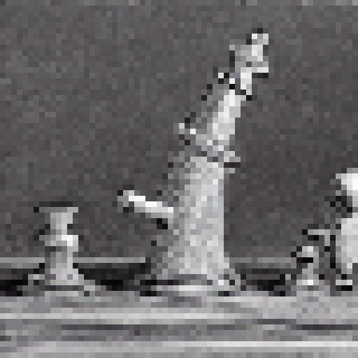 a wooden chess pawn pushing with his arms pushing a surprised chess bishop. pawn does some effort to move the bishop.
