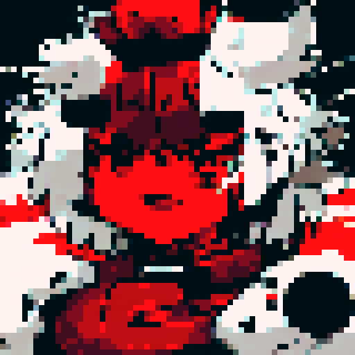 Samurai's intense gaze pierces through the screen, as his armor glistens in the moonlight, depicted in a pixelated anime style character portrait.