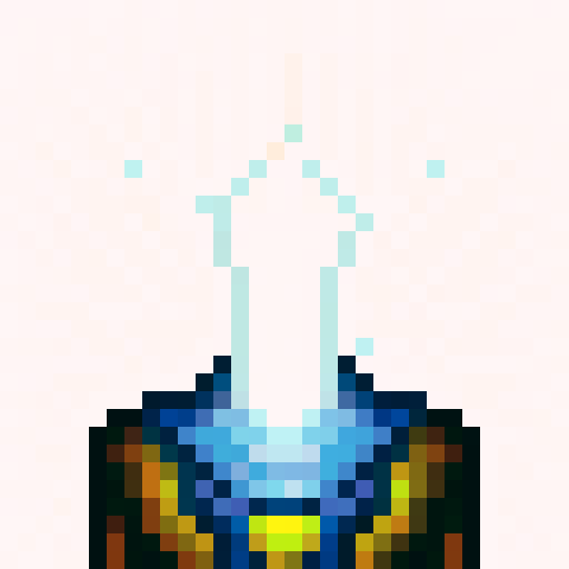 armor, shining metal, intricate details, protective layers, fantasy design, bold colors, glowing runes, heroic symbol, battle-worn, weathered texture, sharp edges, embossed patterns, reflective surfaces, polished finish, intense lighting, dramatic shadows, epic proportions, fierce expression, determined eyes, stoic pose, power emanating, dynamic composition, iconic silhouette, pixelated artwork