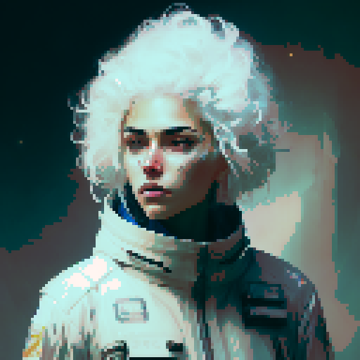 boy antisocial white hair blue eyes