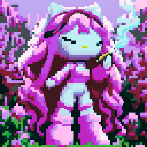 ADD HELLO KITTY BOW HD HIGH QUALITY TO THE RIGHT EAR IN OPIZEL ART STYLE