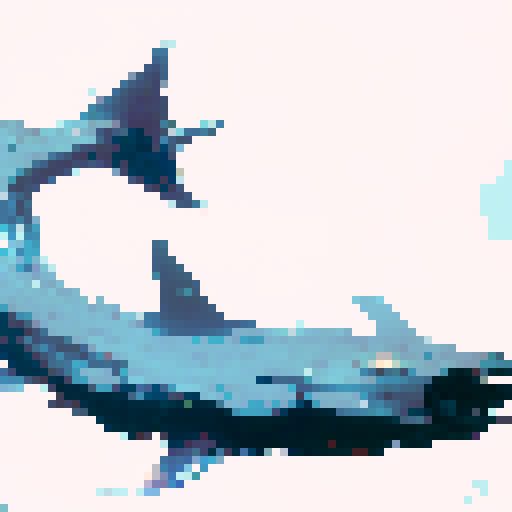 Vicious looking barracuda with large razor teeth, fantasy rpg