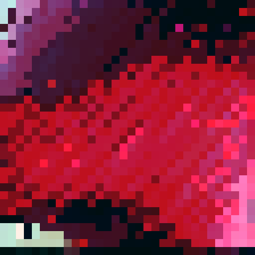 A Pixelart Texture displaying a Ruby Texture