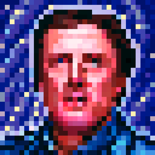 pixel portrait, Phil Mickelson, professional golfer, game icon, 32x32 pixel art, sRGB, skill art, close up, portrait