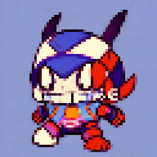 JoyBoy from One Piece, pixel style