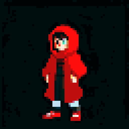 boy in red cloak