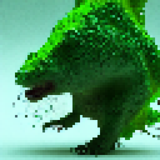 Slime creature digesting something 