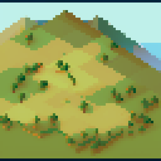 civil war scenes, hills, sky
