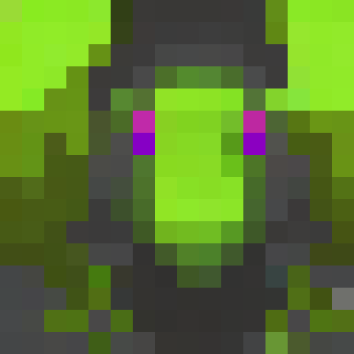 Otherworldly avatar, glowing eyes, pixel art, game icon, 16x16, close up, portrait