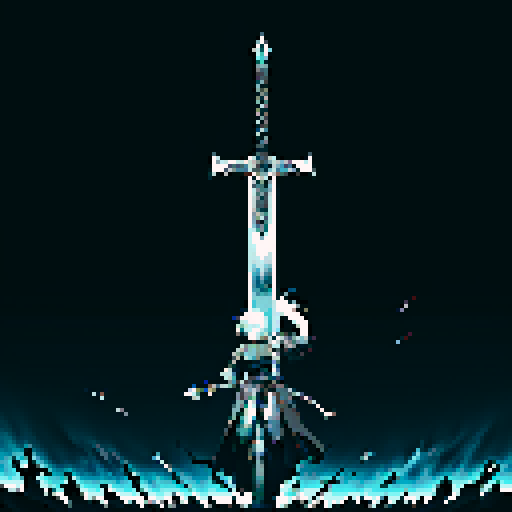 Draw a super big sword without characters
Blasphemy Holy Sword: A super large sword made of gray black metal with extremely strong demon guiding ability, still extremely sharp to this day. The sword body flowed with disgusting viscous liquid and flickered with a faint soul fire.