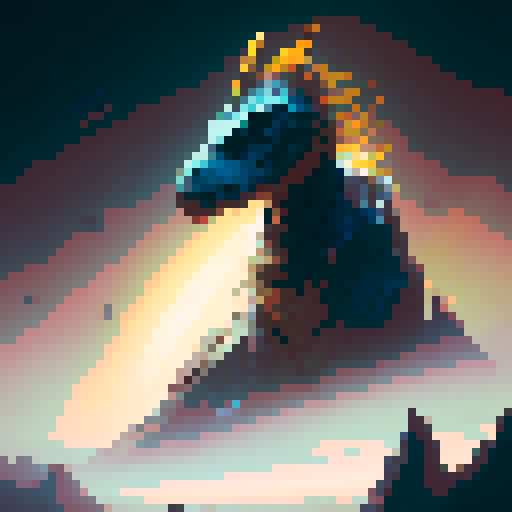 Dinosaur with tropical background