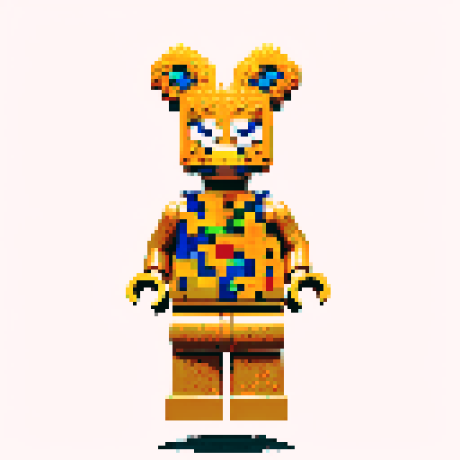 lego pixel, vibrant colors, blocky shapes, small plastic bricks, isometric perspective, retro video game, low resolution, 8-bit graphics, sharp edges, square grid, limited color palette, nostalgic feel, brick-built characters, iconic lego logo, digital recreation, detailed textures, crisp lines, simplified forms, nostalgic gaming vibes