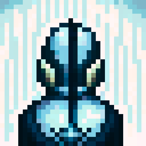 armour, pistol, game icon, 32x32 pixel art, sRGB, skill art, close up, portrait, metallic sheen, intricate engravings, futuristic design, glowing energy core, intense focus, sharp edges, vibrant colors